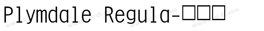 Plymdale Regula字体转换